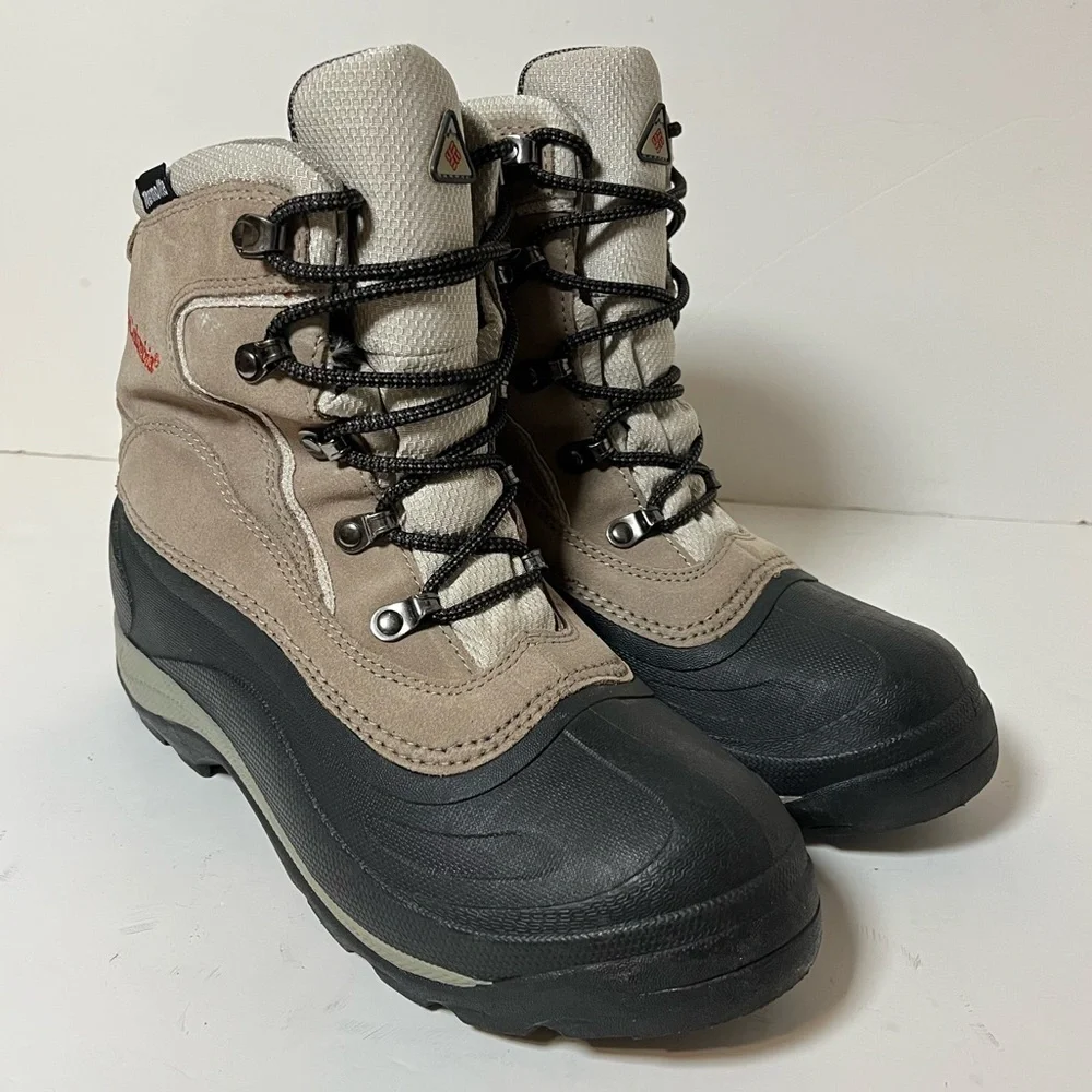 Columbia Cascadian Summit Winter Boots Tan Suede Womens Size 9